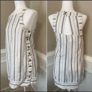 Akemi + Kin Anthropologie Striped Sleeveless Shift Dress